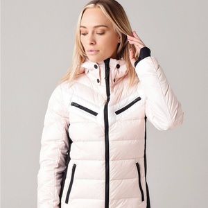 Bogner Fire + Ice Farina - D Pale Pink/White/Black Women’s Ski Jacket Size 8 EUC